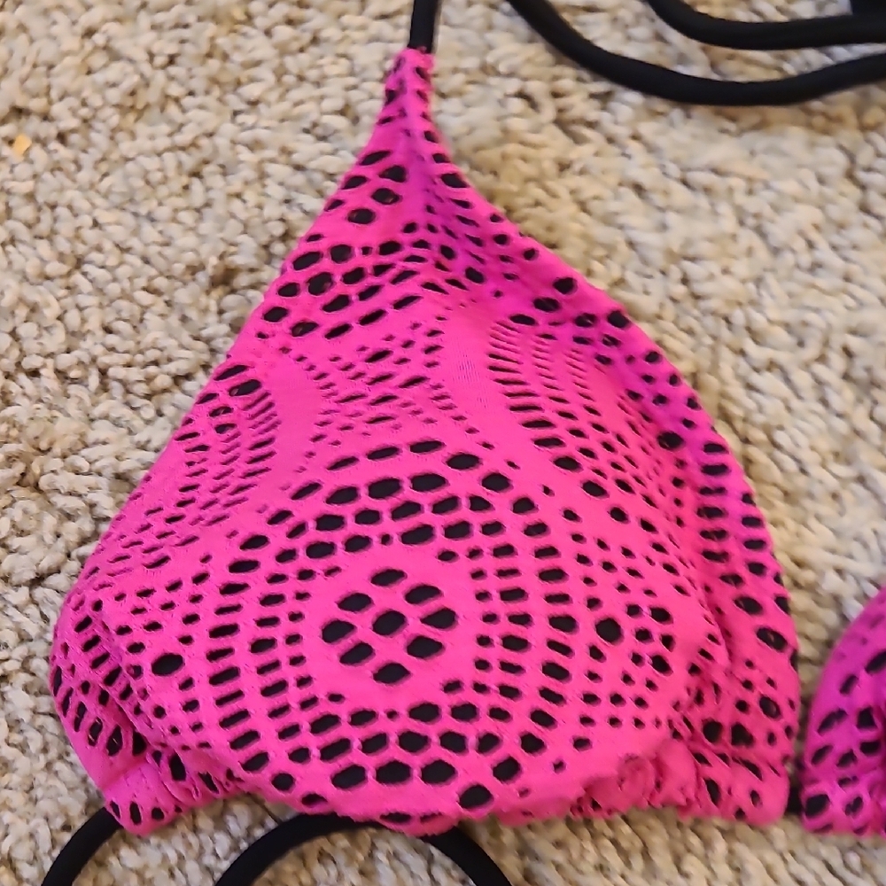 OP Pink Black Bikini Set - Picture 10 of 15